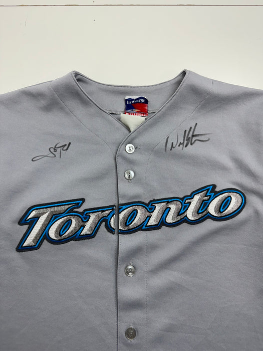 (S) Vintage MLB Toronto Blue Jays Jersey Grey | Vitnage Clothing Store Canada