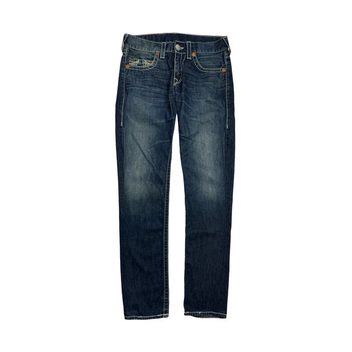 Vintage Y2k True Religion Bobby Big T Cut Denim Pants | Vitnage Clothing Store Canada