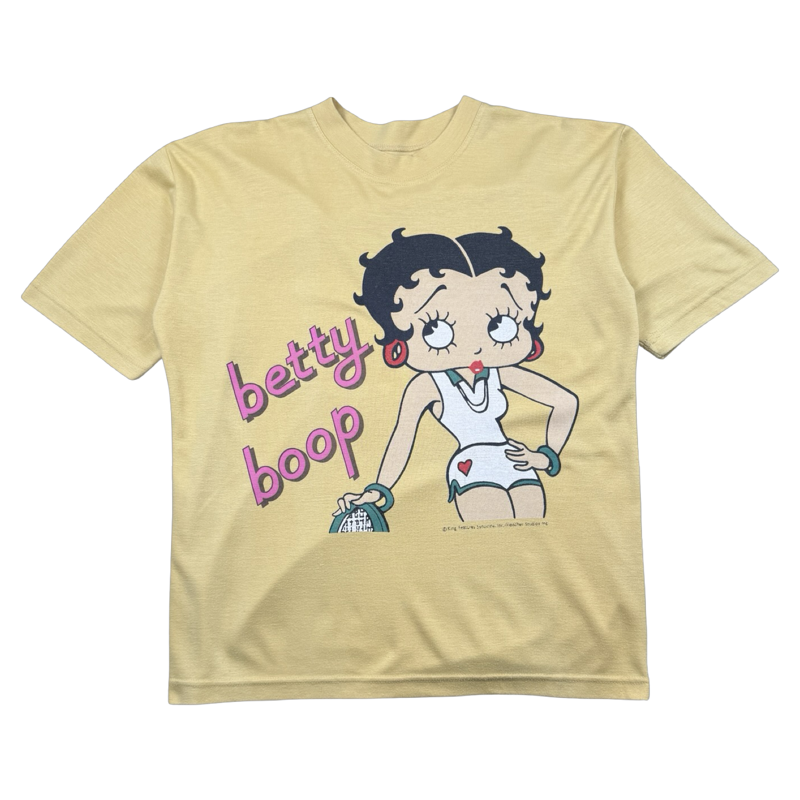 Vintage Betty Boop Graphic Tee Yellow