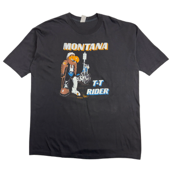 Vintage 1987 Harley Davidson Montana T-T Rider Tee Black