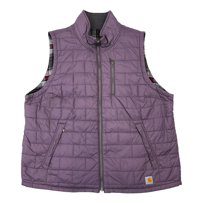 Carhartt Reversible Insulated Vest Plaid/Purple | Vitnage Clothing Store Canada