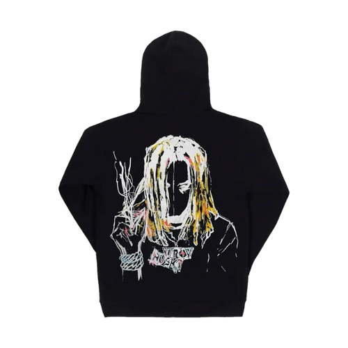 Revenge Lil Durk Painting Hoodie Black | Vintage Clothing Store Canada