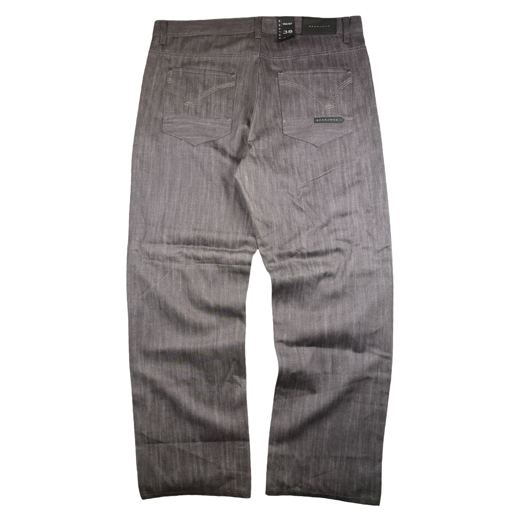 Vintage Sean John Hamilton Straight Fit Denim Jeans Raw Grey