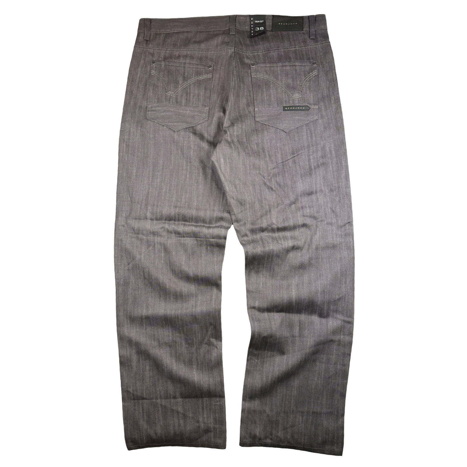 Vintage Sean John Hamilton Straight Fit Denim Jeans Raw Grey