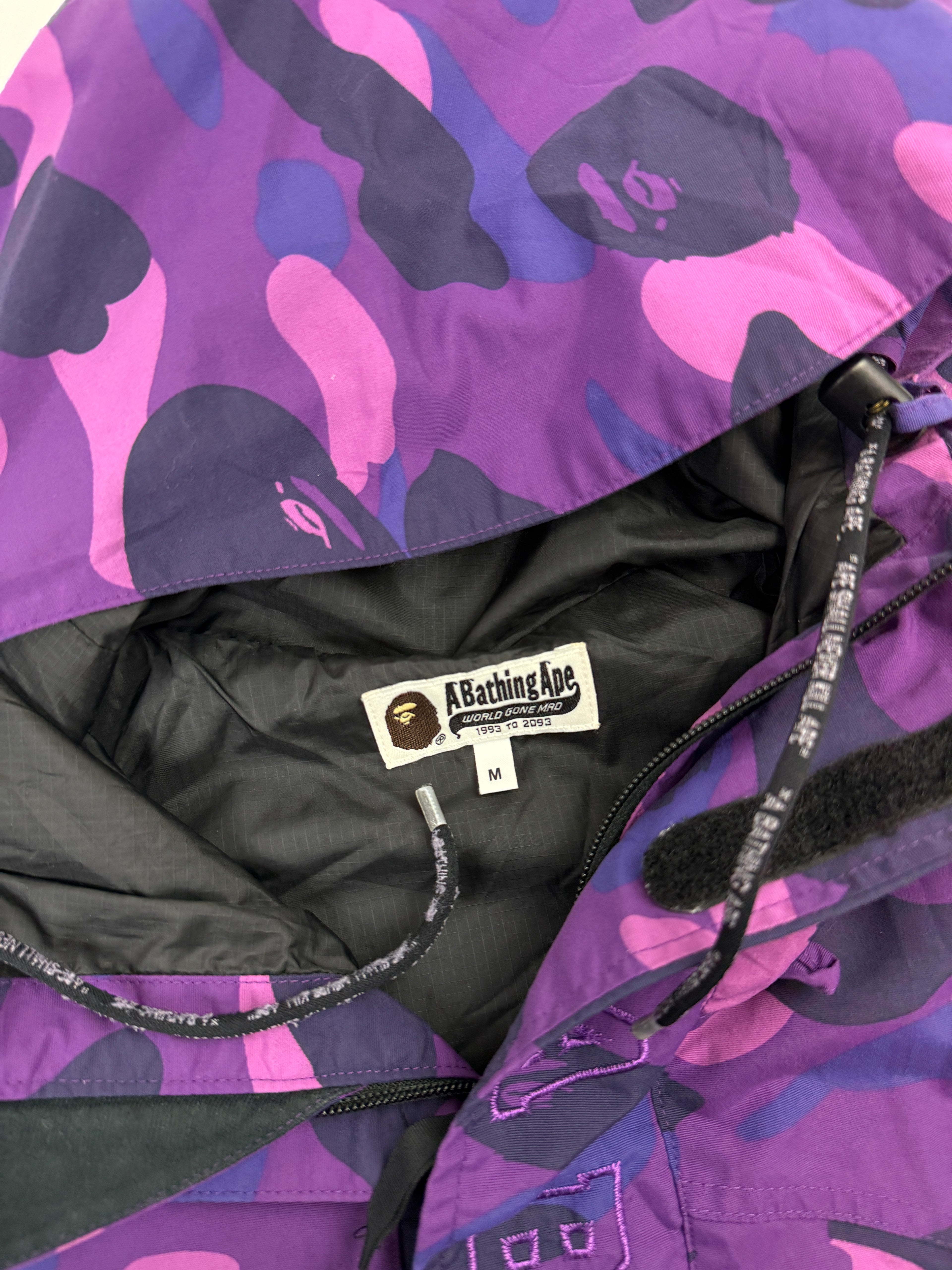 BAPE Color Camo Snowboard Jacket Purple (USED)