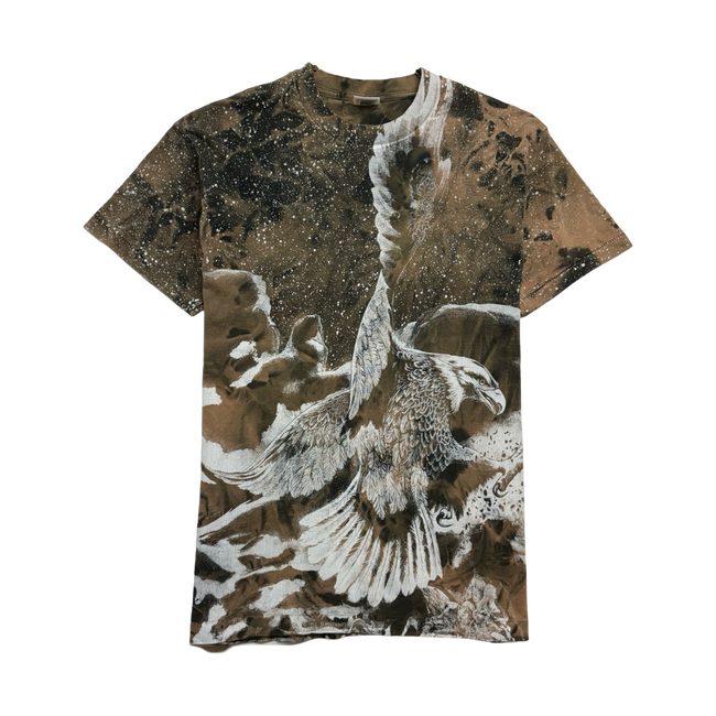 Vintage 90s Nature AOP Tee Brown