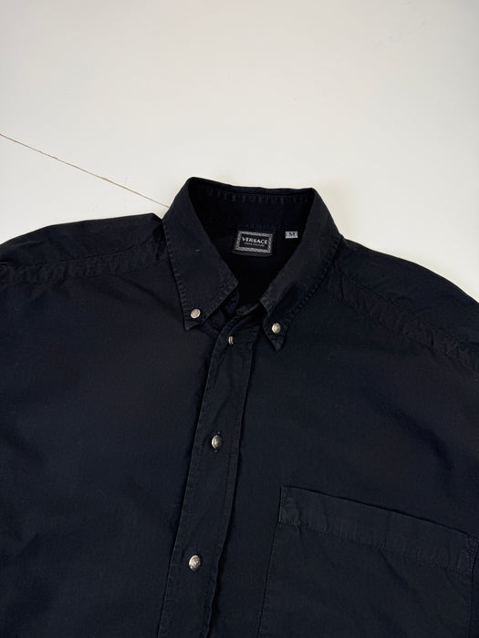 Vintage Versace Dress Shirt Black | Vitnage Clothing Store Canada