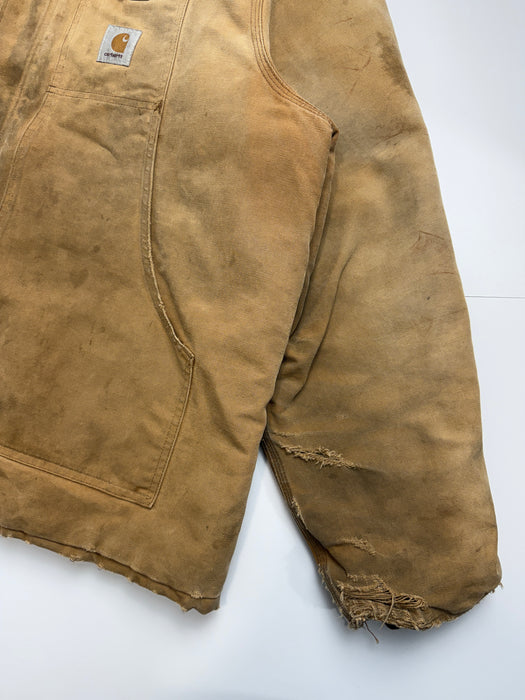 Vintage 90s Carhartt Arctic Work Jacket Tan | Vitnage Clothing Store Canada