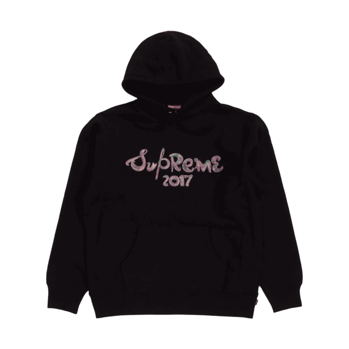 Supreme Brush Logo Hoodie Black | Vitnage Clothing Store Canada