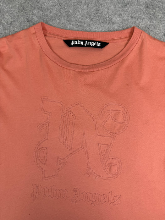 Palm Angels Statement Slim Tee Pink (USED) | Vitnage Clothing Store Canada