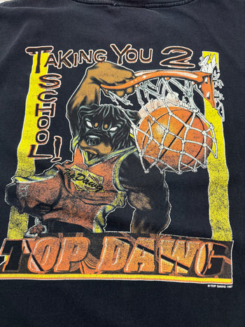 (3XL) Vintage '97 Top Dawg Basketball Tee Black