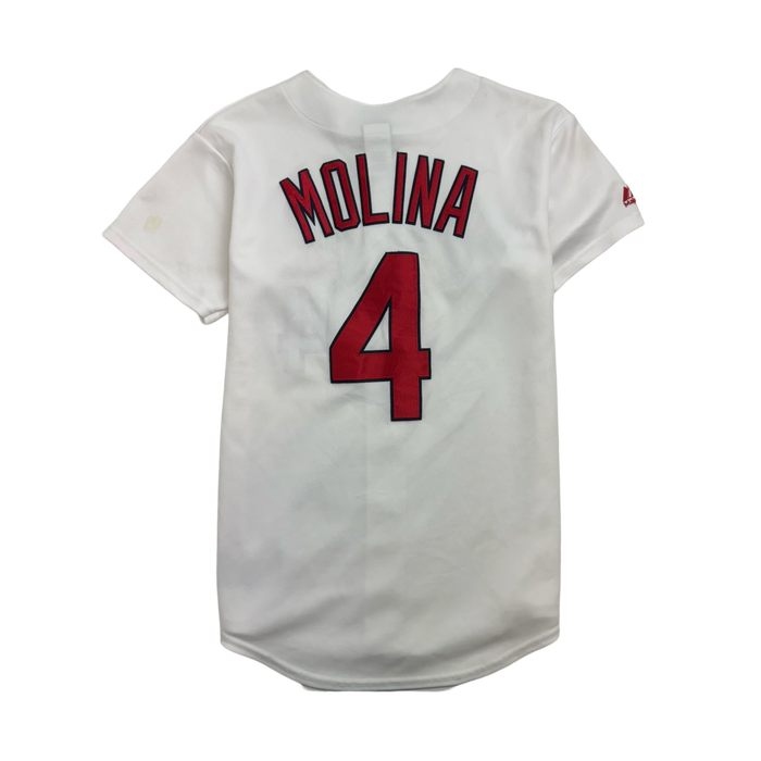 MLB St. Louis Cardinals Yadier Molina Baseball Jersey White | Vitnage Clothing Store Canada