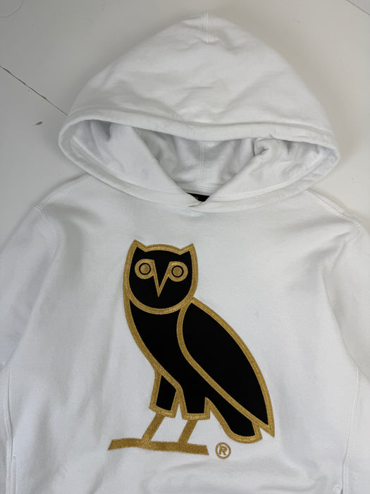 OVO OG Big Owl Hoodie White (USED) | Vitnage Clothing Store Canada