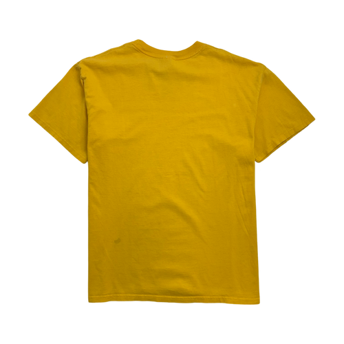 Vintage 90s Nike Big Swoosh Tee Yellow | Vintage Clothing Store Canada