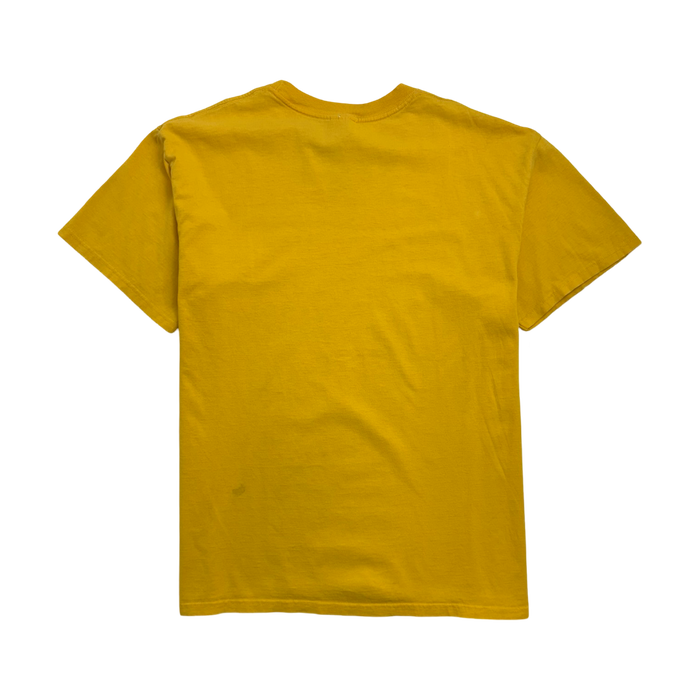 Vintage 90s Nike Big Swoosh Tee Yellow | Vitnage Clothing Store Canada