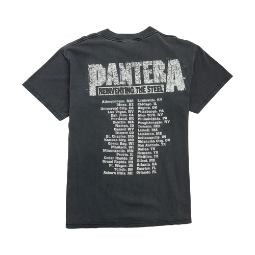 (M) Vintage 2000s Pantera Reinventing The Steel Tour Tee Black | Vintage Clothing Store Canada