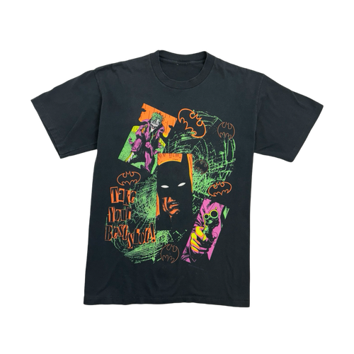 (M) Vintage '89 DC Comics Batman Promo Tee Black | Vintage Clothing Store Canada