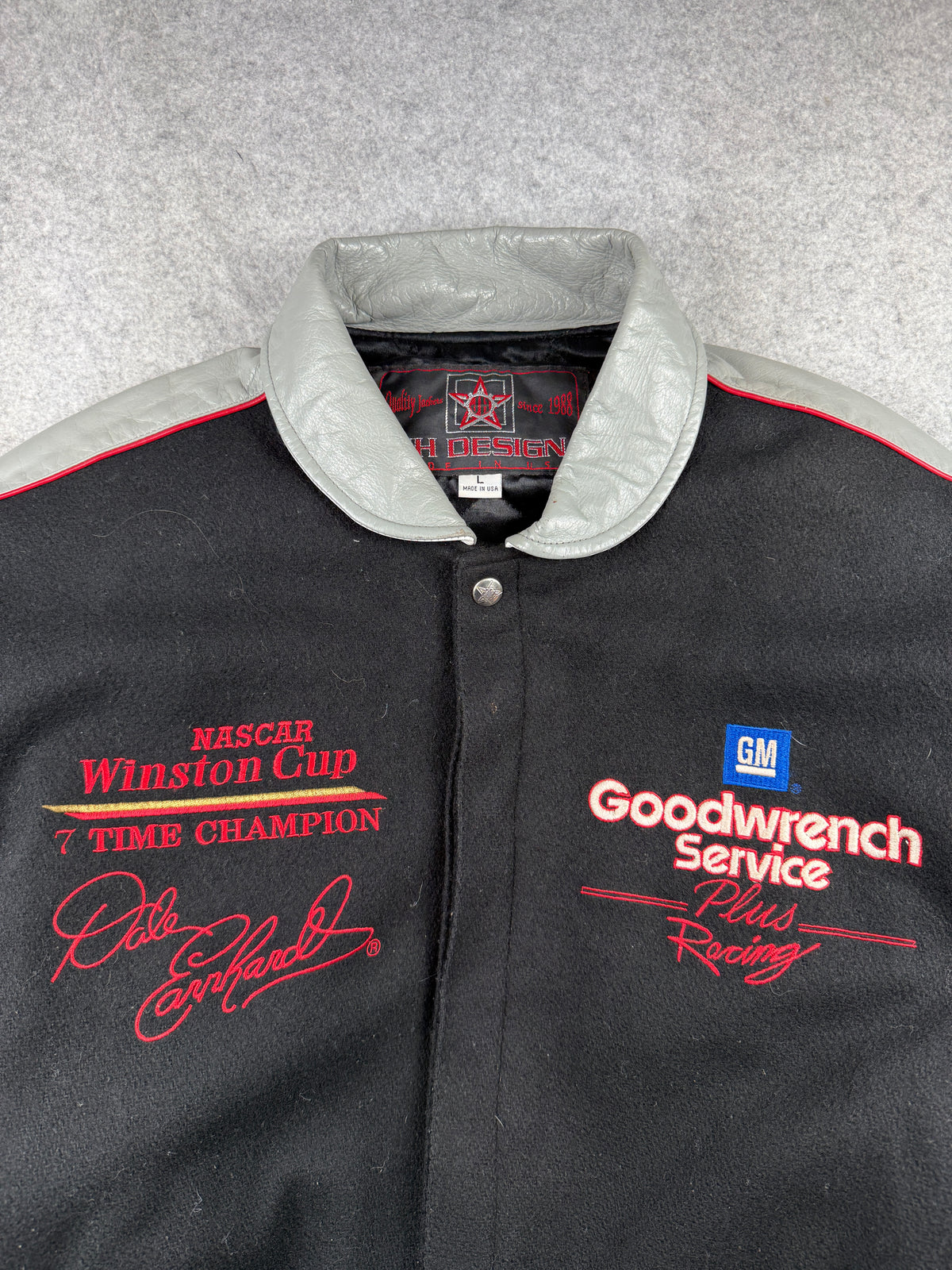 Vintage NASCAR Dale Earnhardt Winston Cup Racing Jacket Black