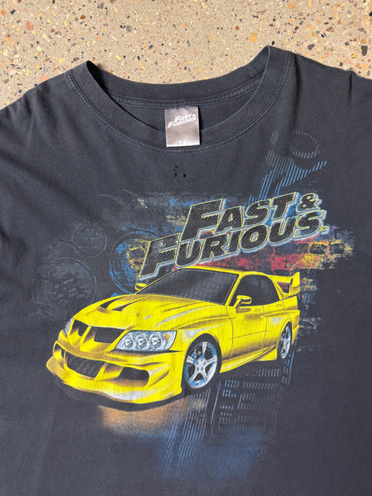 Vintage Fast and Furious Lancer Evo Tee Black | Vitnage Clothing Store Canada