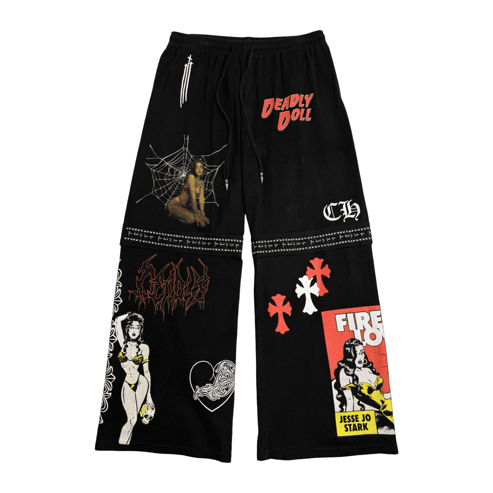 Chrome Hearts Deadly Doll Sweatpants Black