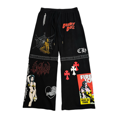 Chrome Hearts Deadly Doll Sweatpants Black | Vintage Clothing Store Canada
