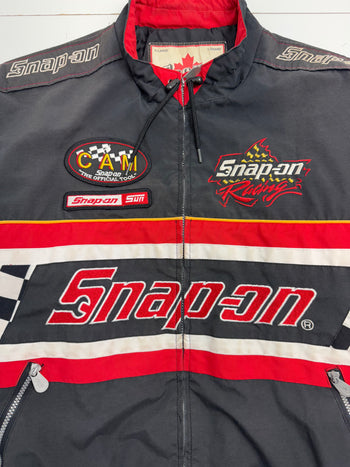 Vintage Snap On Racing Light Jacket Black