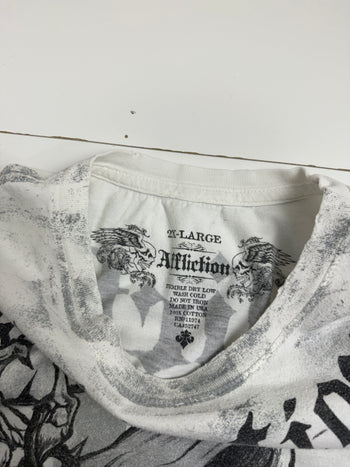 Affliction Misfits Tee White