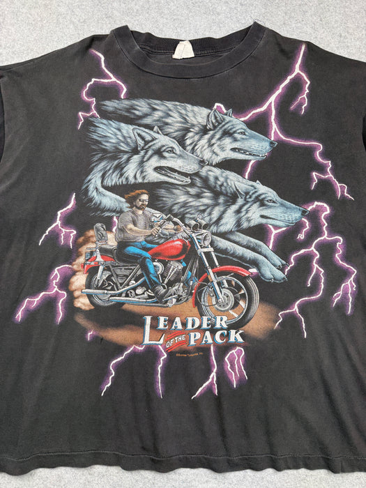 Vintage American Thunder Leader Of The Pack Tee Black | Vitnage Clothing Store Canada