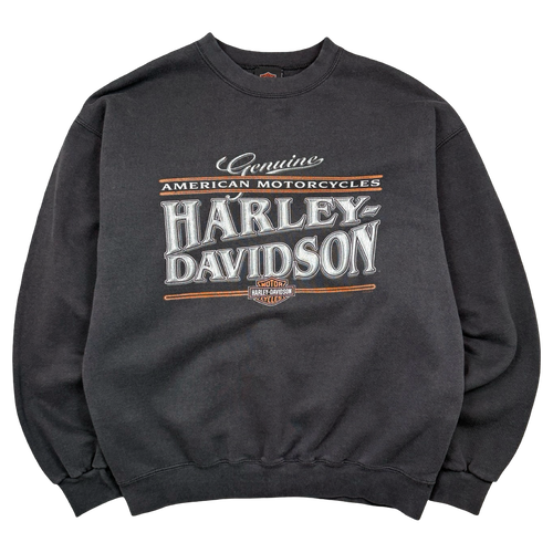 Vintage Harley Davidson Crewneck Black | Vintage Clothing Store Canada