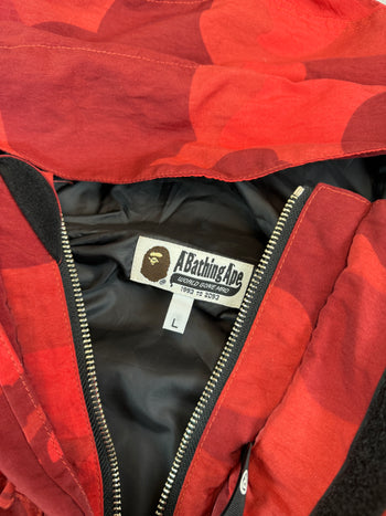 BAPE Camo Snowboard Jacket Red (USED)