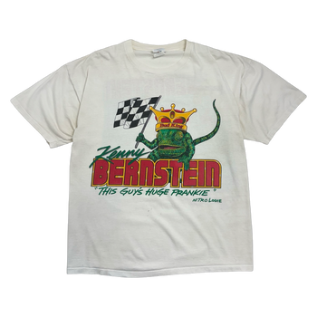 Vintage 1990’s Budweiser Kenny Bernstein Drag Racing Tee White