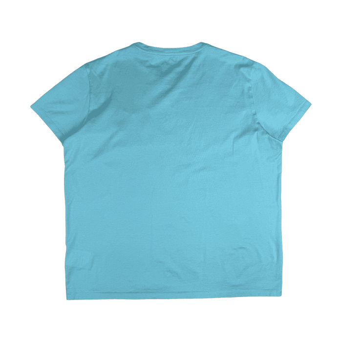 Moncler Multi Logo Tee Light Blue (USED) | Vitnage Clothing Store Canada