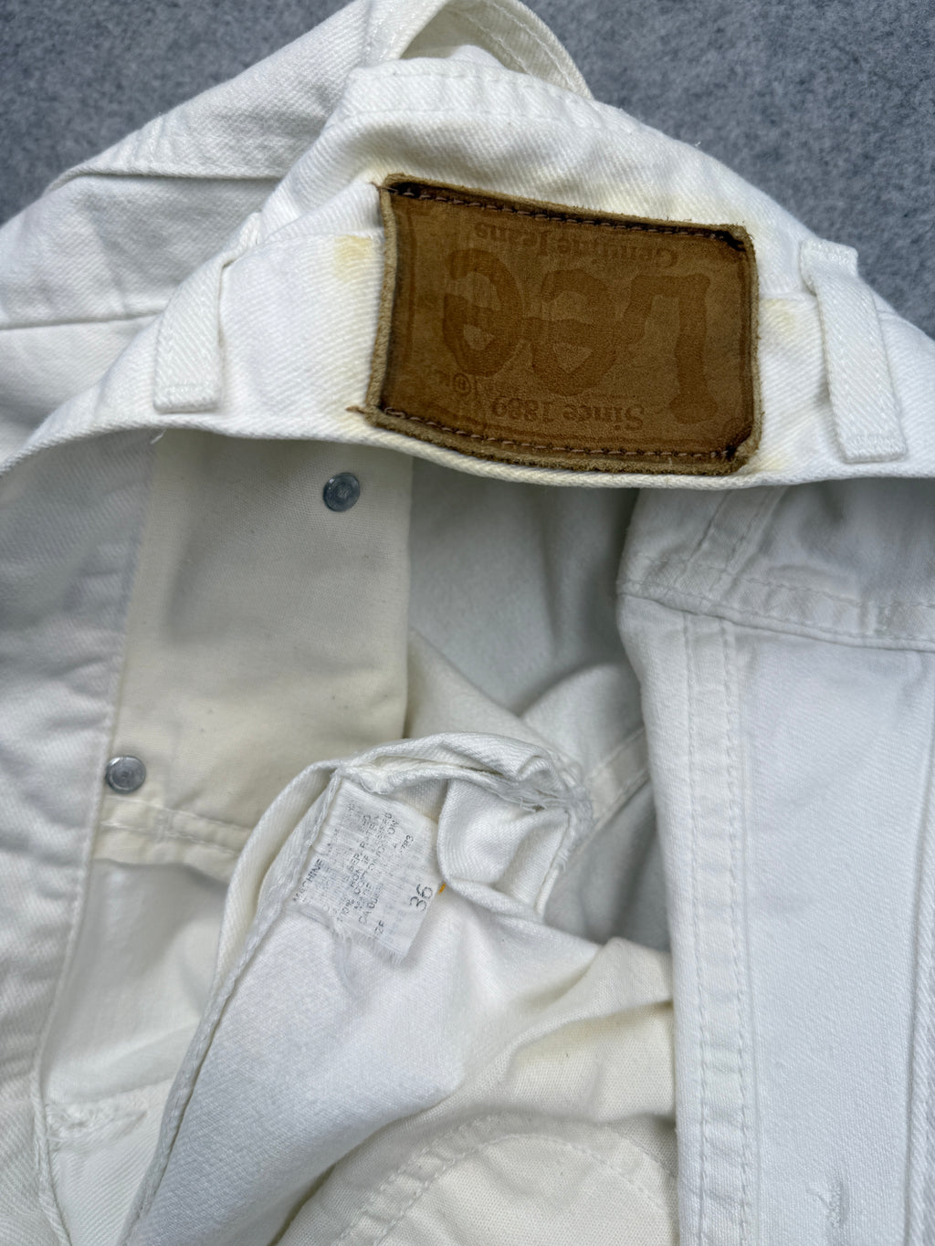 Vintage Lee Shorts White