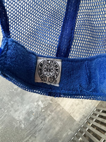 Vintage Chrome Hearts Hollywood F**k Trucker Hat Blue (USED)