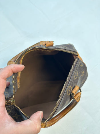 Louis Vuitton Monogram Speedy Bag Brown