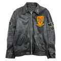 Vintage 80’s University Of Waterloo Leather Jacket Black