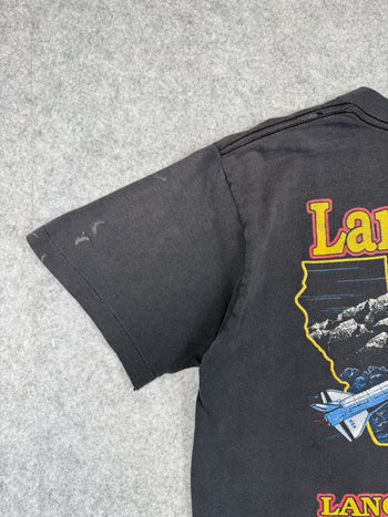 Vintage Harley Davidson Lancaster Spaceship Tee Black