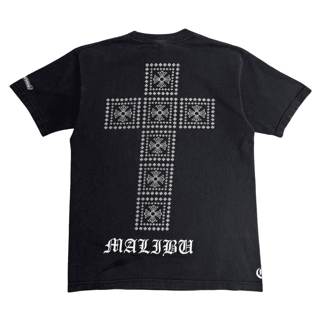 Vintage Chrome Hearts Malibu Big Cross Tee Black