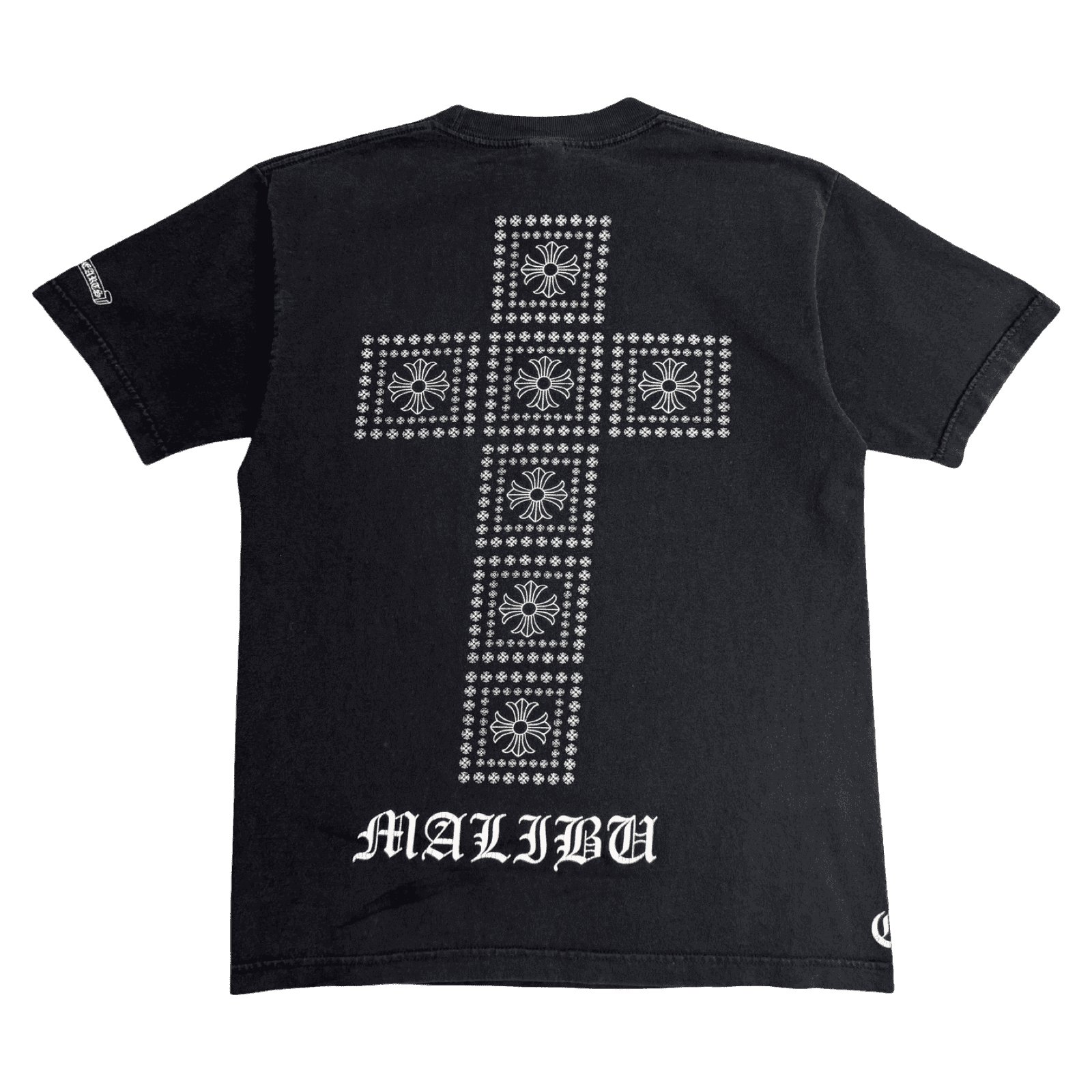 Vintage Chrome Hearts Malibu Big Cross Tee Black