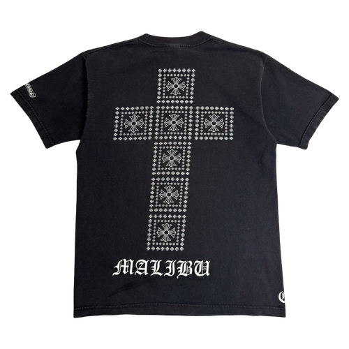 Vintage Chrome Hearts Malibu Big Cross Tee Black | Vintage Clothing Store Canada
