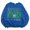 Vintage 1990's Minnesota Timberwolves Sweatshirt Blue