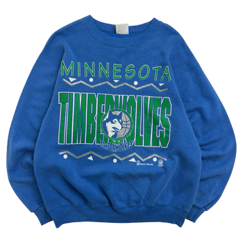 Vintage 1990's Minnesota Timberwolves Sweatshirt Blue