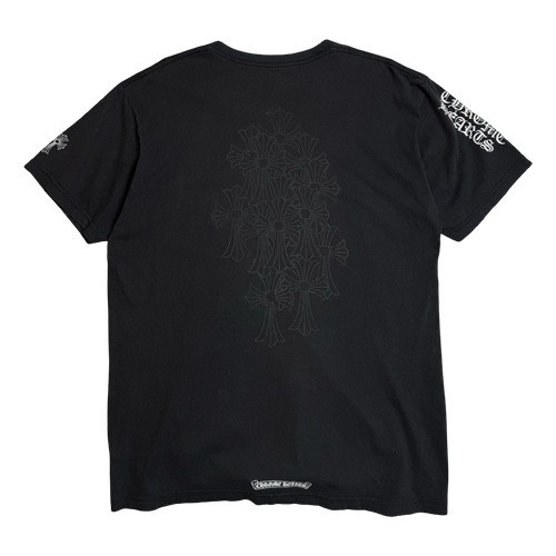 Chrome Hearts Sleeve Script Multi Cross Pocket Tee Black | Vintage Clothing Store Canada