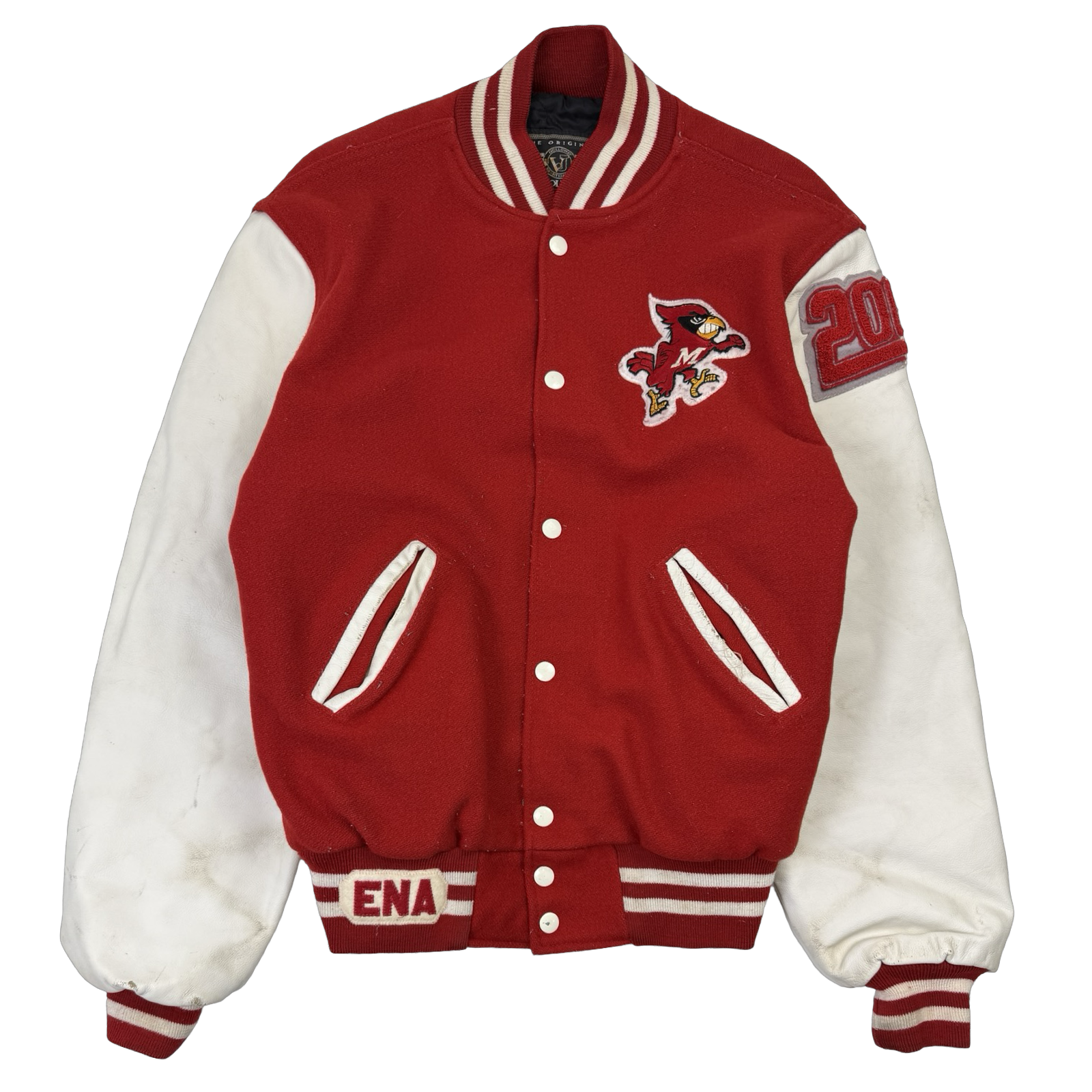 VIntage MHS Athletic Trainer Varsity Jacket Red