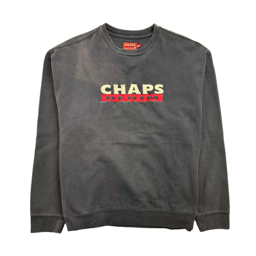 (XL) Vintage Chaps Denim Sweatshirt Navy | Vintage Clothing Store Canada