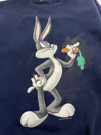 (S) Vintage '93 Bugs Bunny Sweatshirt Navy