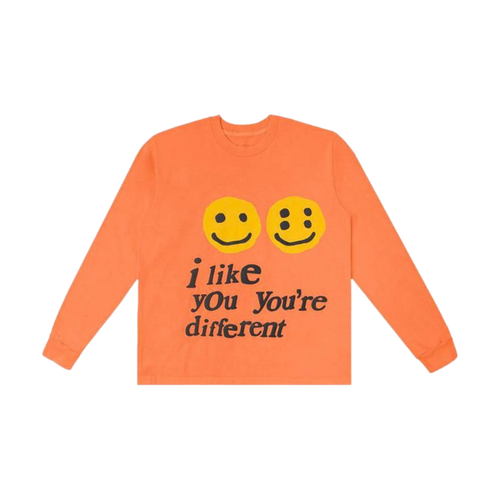 Cactus Plant Flea Market I Like You You're Different L/S Tee Orange | Vintage Clothing Store Canada