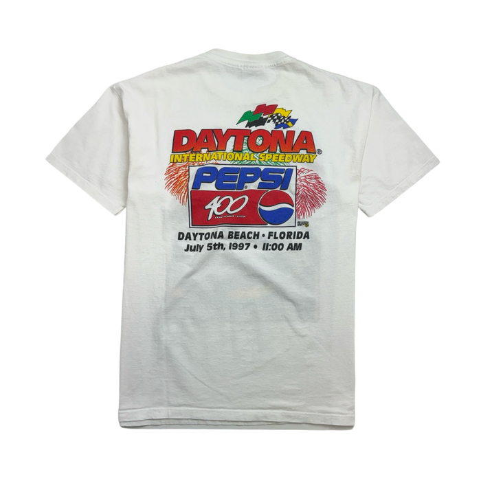 (M) Vintage Daytona Speedway Tee White | Vitnage Clothing Store Canada