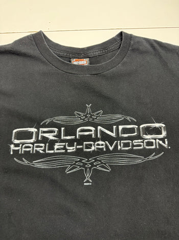 Vintage Orlando Harley Davidson Tee Black