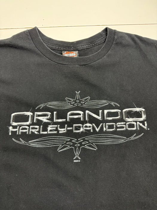 Vintage Orlando Harley Davidson Tee Black | Vitnage Clothing Store Canada